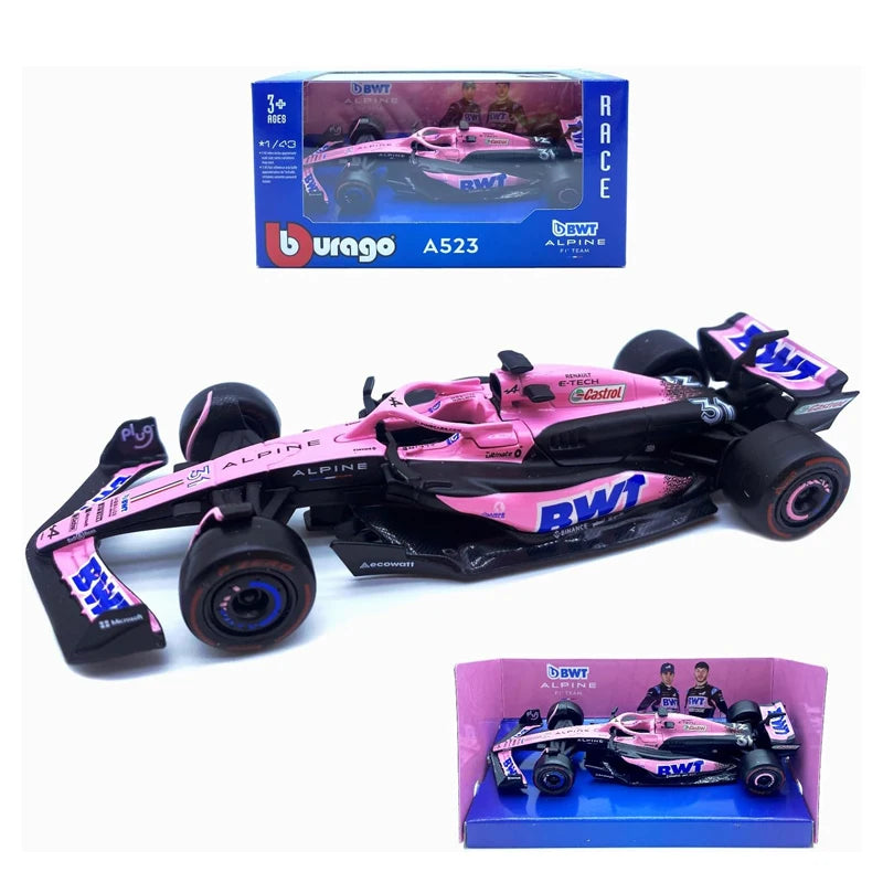 F1 COLLECTION 1:43 Aston Martin AMR23 Mercedes W14 Red Bull RB19 Miami GP Ferrari SF23 Alpine A523 F1 Model Formula Car Static Racing