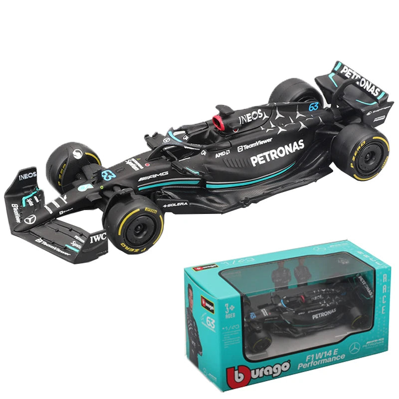 F1 COLLECTION 1:43 Aston Martin AMR23 Mercedes W14 Red Bull RB19 Miami GP Ferrari SF23 Alpine A523 F1 Model Formula Car Static Racing