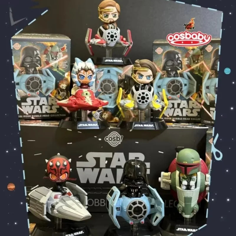 Star Wars Darth Vader Boba Fett Cosbi Rider Collectible Figures