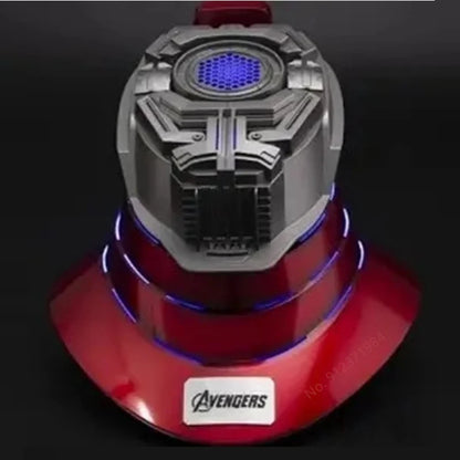 NEW Iron Man Helmet Ironman Autoking 1/1 Mk5 Helmet Remote & Voice Control Cosplay Light Led Iron Man Pvc Action Figure Toys