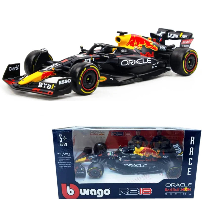 F1 COLLECTION  1:43 Aston Martin AMR23 Mercedes W14 Red Bull RB19 Miami GP Ferrari SF23 Alpine A523 F1 Model Formula Car Static Racing