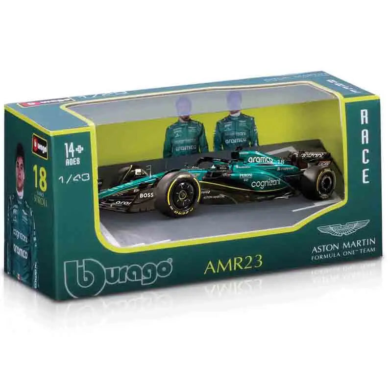 F1 COLLECTION  1:43 Aston Martin AMR23 Mercedes W14 Red Bull RB19 Miami GP Ferrari SF23 Alpine A523 F1 Model Formula Car Static Racing