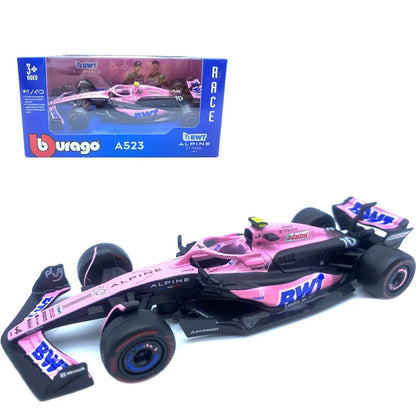 F1 COLLECTION  1:43 Aston Martin AMR23 Mercedes W14 Red Bull RB19 Miami GP Ferrari SF23 Alpine A523 F1 Model Formula Car Static Racing