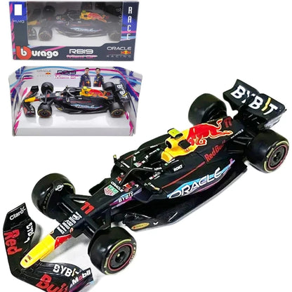 F1 COLLECTION  1:43 Aston Martin AMR23 Mercedes W14 Red Bull RB19 Miami GP Ferrari SF23 Alpine A523 F1 Model Formula Car Static Racing