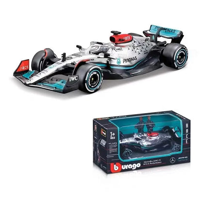 F1 COLLECTION  1:43 Aston Martin AMR23 Mercedes W14 Red Bull RB19 Miami GP Ferrari SF23 Alpine A523 F1 Model Formula Car Static Racing