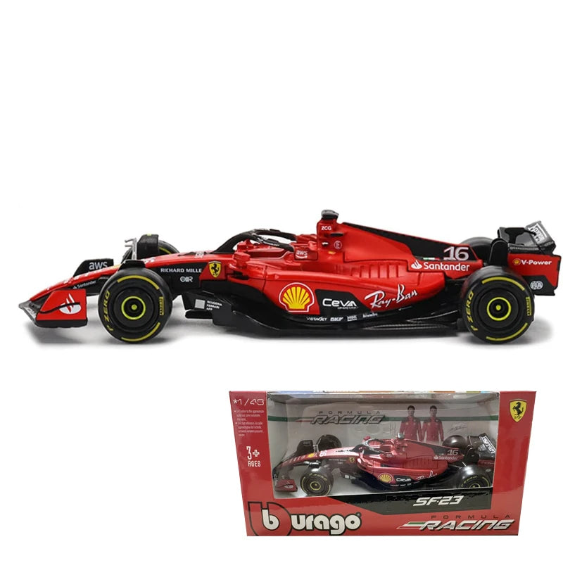 F1 COLLECTION  1:43 Aston Martin AMR23 Mercedes W14 Red Bull RB19 Miami GP Ferrari SF23 Alpine A523 F1 Model Formula Car Static Racing