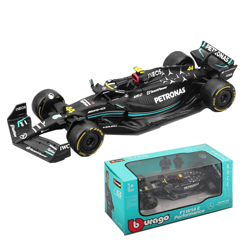 F1 COLLECTION  1:43 Aston Martin AMR23 Mercedes W14 Red Bull RB19 Miami GP Ferrari SF23 Alpine A523 F1 Model Formula Car Static Racing