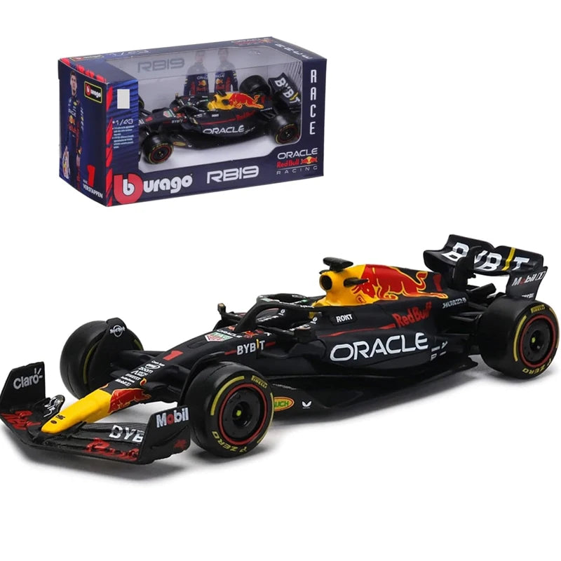 F1 COLLECTION  1:43 Aston Martin AMR23 Mercedes W14 Red Bull RB19 Miami GP Ferrari SF23 Alpine A523 F1 Model Formula Car Static Racing